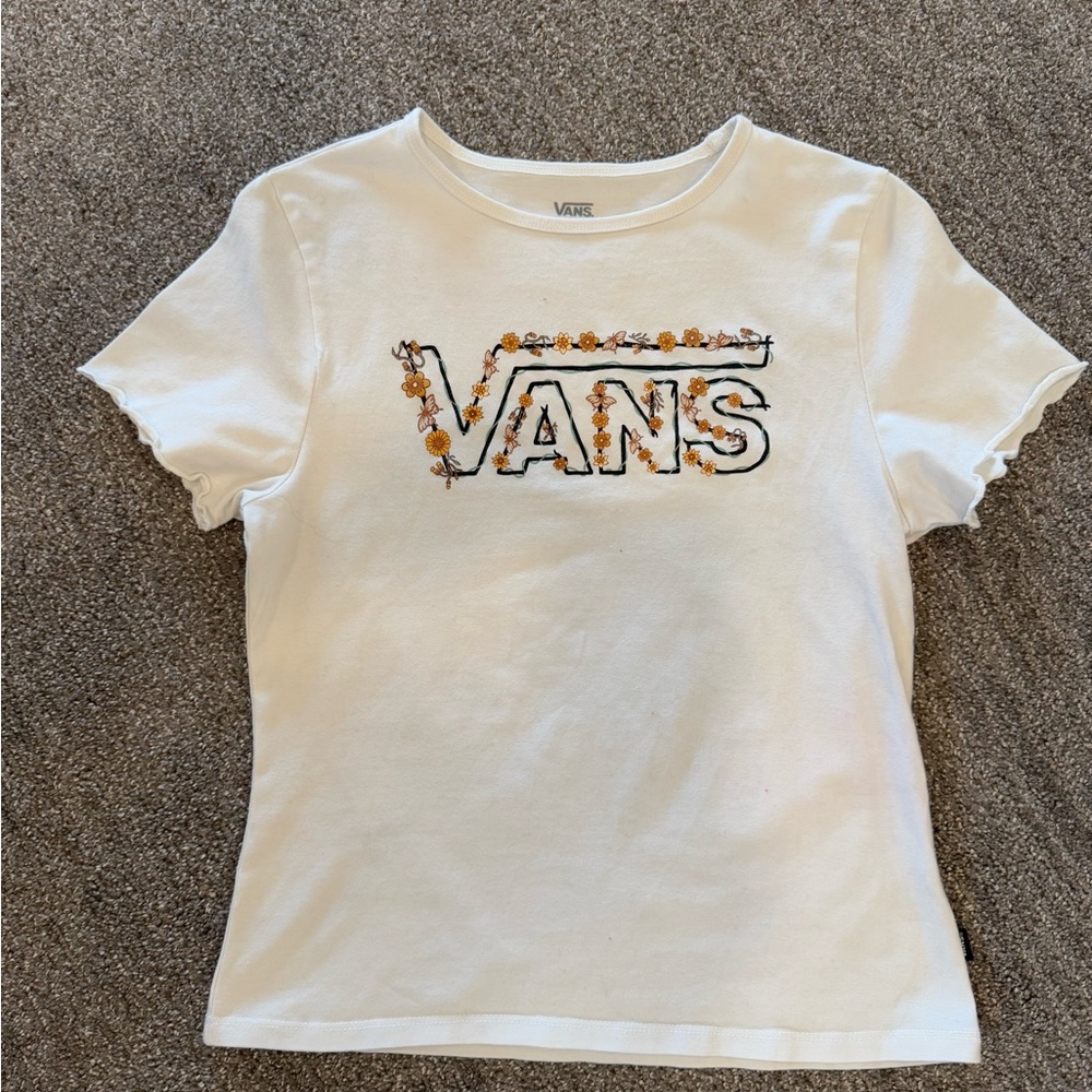 Vans white tee, size medium
